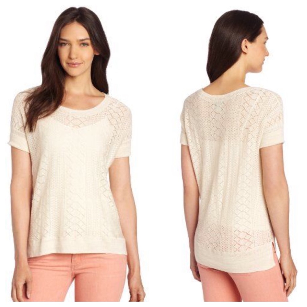 Lucky Brand Adrianna Thin Sweater Open Knit